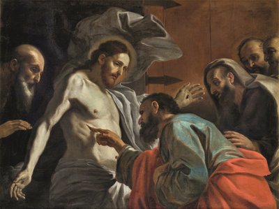 聖トーマスの信仰、1675年頃。 作： Mattia Preti