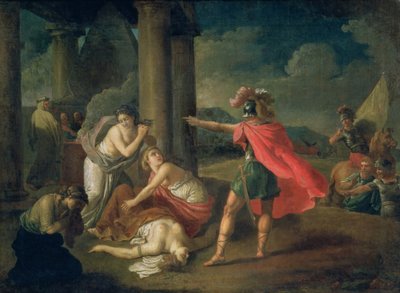 カミラの死、ホラティウスの姉妹、1787 作： Matvei Ivanovich Puchinov