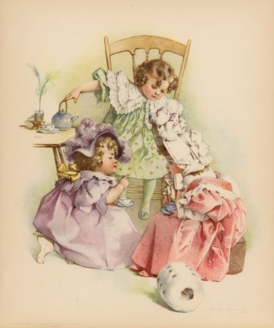 お茶とゴシップ (カラーリソ) 作： Maud Humphrey