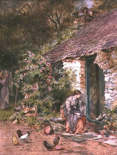 ウォッシュデーに憩いのひとときを 作： Maud Naftel