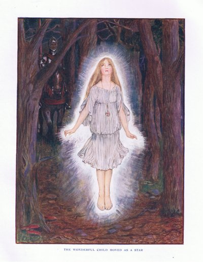 星のように動いた素晴らしい子供、イラスト、レディアン童話、1914 作： Maud Tindal Atkinson