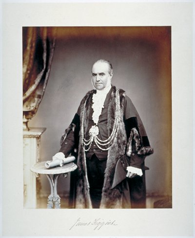 ジェームズ・フィギンズ、ロンドン保安官、シュリーヴァルの衣装、c1865 作： Maull and Co