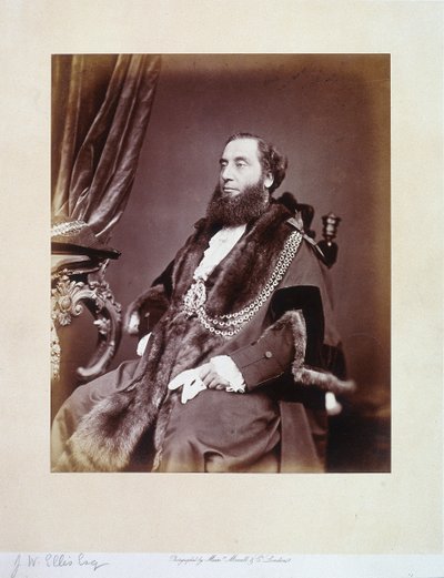 サー・ジョン・ウィテカー・エリス、c1865 作： Maull and Co