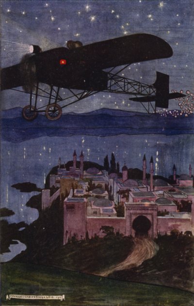 バグダッドへの訪問。The Journey（カラーリトグラフ 作： Maurice (after) Greiffenhagen