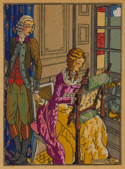 Choderlos De LaclosによるLes Liaisons Dangereusesのイラスト（カラーリソ） 作： Maurice Berty