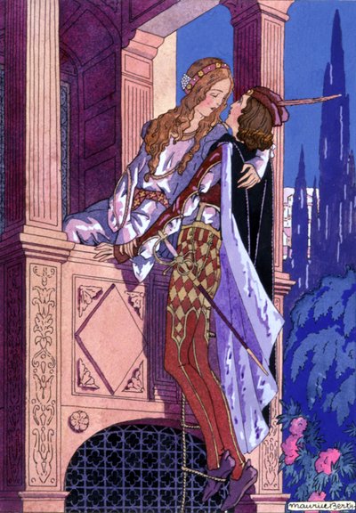ロミオとジュリエット、1930年頃（イラスト） 作： Maurice Berty