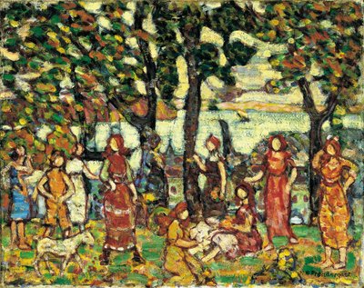 秋、カリフォルニア州1918-1923 作： Maurice Brazil Prendergast