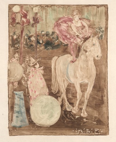 ベアバックライダーc。 1895 作： Maurice Brazil Prendergast