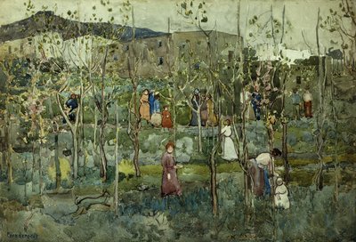 カプリ、1899 作： Maurice Brazil Prendergast