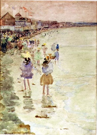 クレセント・ビーチ 作： Maurice Brazil Prendergast