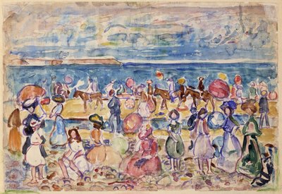 カリフォルニア州ニューイングランドでの休暇。 1910～1911年。 作： Maurice Brazil Prendergast