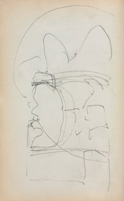 イタリアのスケッチブック：抽象スケッチ、ページ5、1898〜1899。 作： Maurice Brazil Prendergast