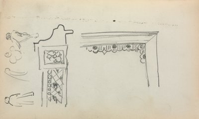 イタリアのスケッチブック：建築の詳細と図199、1898-1899年。 作： Maurice Brazil Prendergast