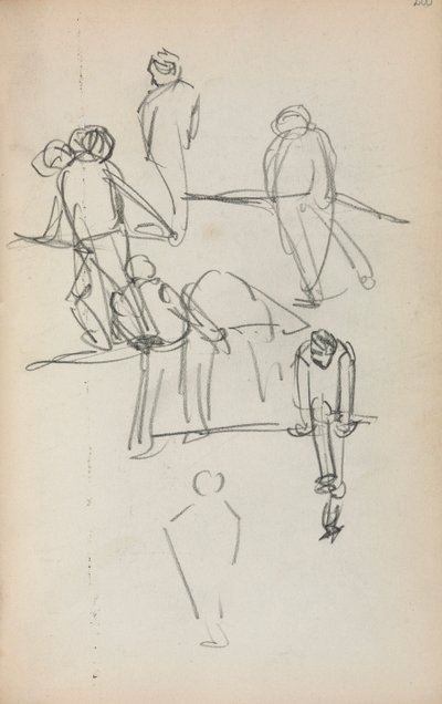 イタリアのスケッチブック：図200ページ、1898〜1899年。 作： Maurice Brazil Prendergast