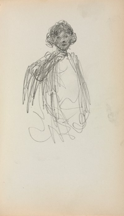 イタリアのスケッチブック：女性、ウエストの長さ217、1898〜1899ページ。 作： Maurice Brazil Prendergast