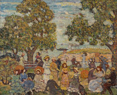 人物のいる風景 作： Maurice Brazil Prendergast