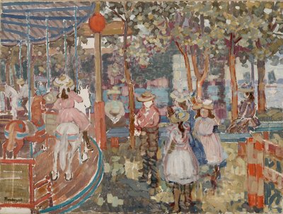 メリーゴーランド 作： Maurice Brazil Prendergast
