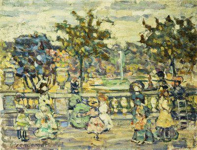 プロムナード、 作： Maurice Brazil Prendergast