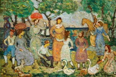 プロムナード＃2、 作： Maurice Brazil Prendergast
