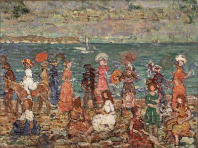 海岸 作： Maurice Brazil Prendergast