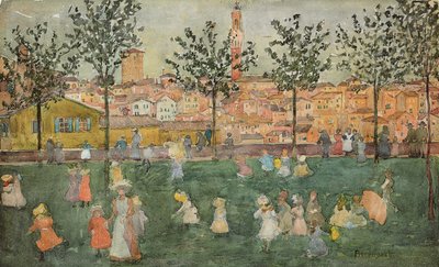シエナ、1898〜99年頃 作： Maurice Brazil Prendergast