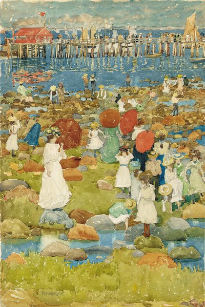 ストーニービーチ 作： Maurice Brazil Prendergast