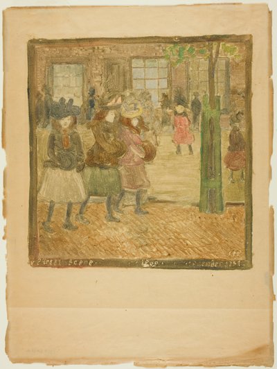 ストリートシーン 作： Maurice Brazil Prendergast