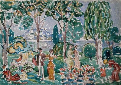 ザ・パーク、セーラム 作： Maurice Brazil Prendergast