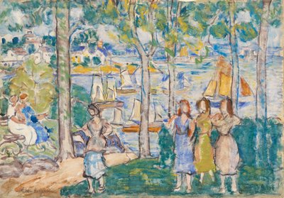 木、家、人 作： Maurice Brazil Prendergast