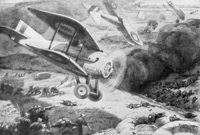 空挺騎兵、歩兵を攻撃、1918年、1926年 作： Maurice Busset