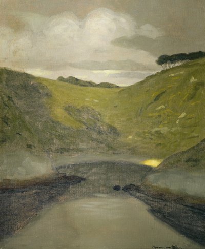 風景（キャンバスに油彩） 作： Maurice Chabas