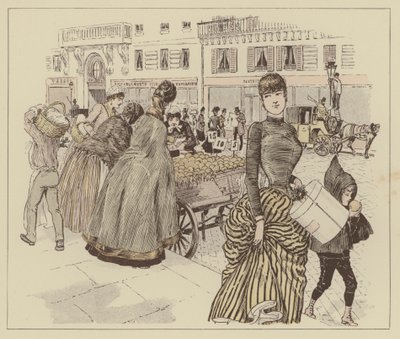 Paris Brillant」のイラスト（カラーリトグラフ 作： Maurice Charles Mathieu Bonvoisin