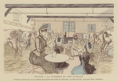 Paris Brillant」のイラスト（カラーリトグラフ 作： Maurice Charles Mathieu Bonvoisin