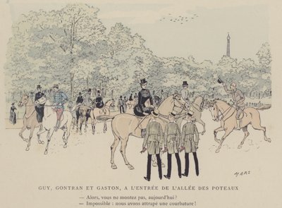 Paris Brillant」のイラスト（カラーリトグラフ 作： Maurice Charles Mathieu Bonvoisin