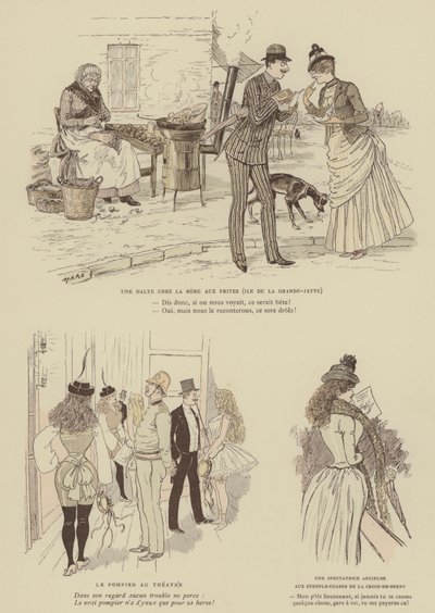 Paris Brillant」のイラスト（カラーリトグラフ 作： Maurice Charles Mathieu Bonvoisin