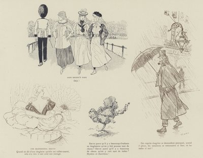 火星によるロンドンの生活のイラスト 作： Maurice Charles Mathieu Bonvoisin