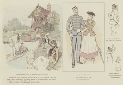火星によるロンドンの生活のイラスト 作： Maurice Charles Mathieu Bonvoisin