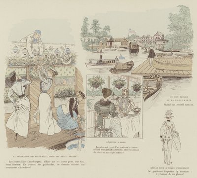 火星によるロンドンの生活のイラスト 作： Maurice Charles Mathieu Bonvoisin