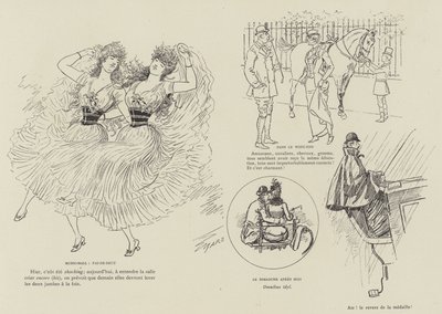 火星によるロンドンの生活のイラスト 作： Maurice Charles Mathieu Bonvoisin