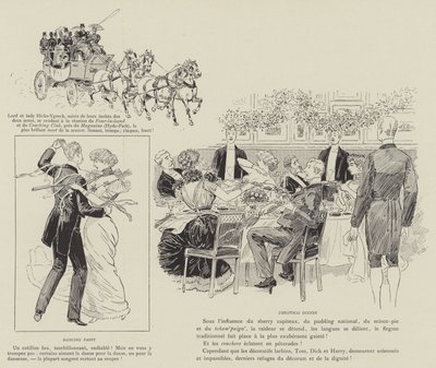 火星によるロンドンの生活のイラスト 作： Maurice Charles Mathieu Bonvoisin