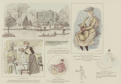 火星によるロンドンの生活のイラスト 作： Maurice Charles Mathieu Bonvoisin
