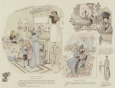 火星によるロンドンの生活のイラスト 作： Maurice Charles Mathieu Bonvoisin