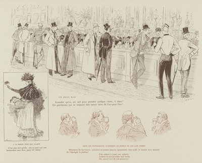 火星によるロンドンの生活のイラスト 作： Maurice Charles Mathieu Bonvoisin