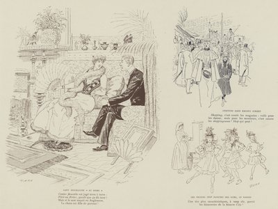 火星によるロンドンの生活のイラスト 作： Maurice Charles Mathieu Bonvoisin