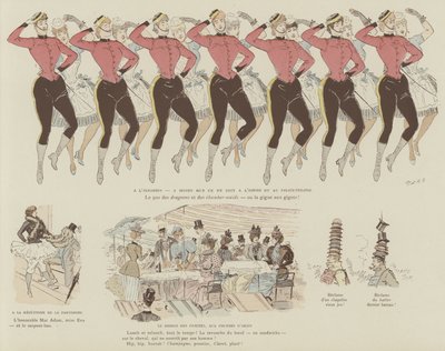 火星によるロンドンの生活のイラスト 作： Maurice Charles Mathieu Bonvoisin