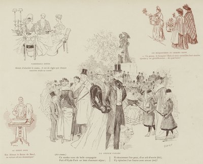 火星によるロンドンの生活のイラスト 作： Maurice Charles Mathieu Bonvoisin