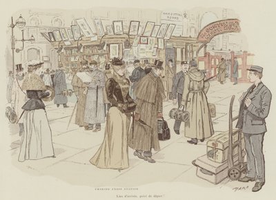 火星によるロンドンの生活のイラスト 作： Maurice Charles Mathieu Bonvoisin
