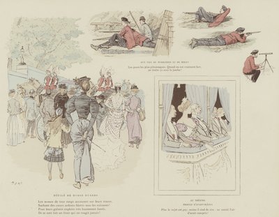 火星によるロンドンの生活のイラスト 作： Maurice Charles Mathieu Bonvoisin