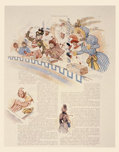 ニースのカーニバル、1894 作： Maurice Charles Mathieu Bonvoisin