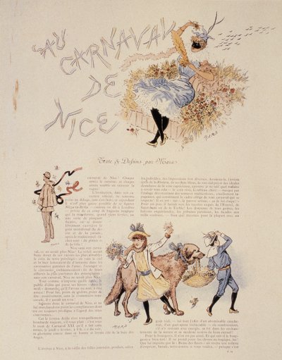 ニースのカーニバル、1894 作： Maurice Charles Mathieu Bonvoisin